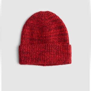 Madewell Red Marled Knit Beanie